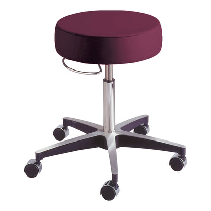 Deluxe Pneumatic Stool, Black Plum