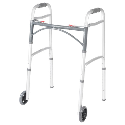Deluxe Folding Walker with Wheels