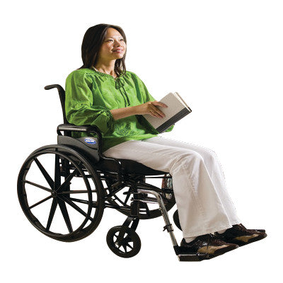 9000XT Wheelchair with Adjustable Desk Arms and Swing-Away Footrests, 18"W x 16"D