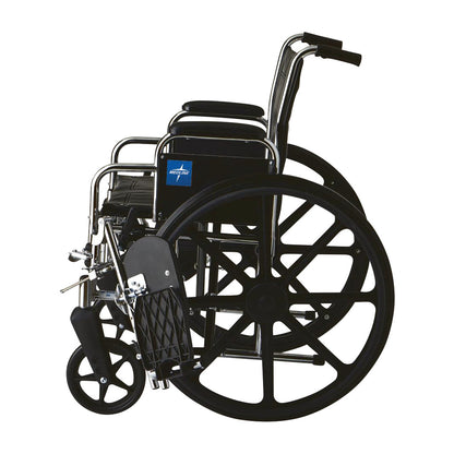 Excel 2000 Wheelchair with Removable Desk-Length Arms and Swing-Away Footrests