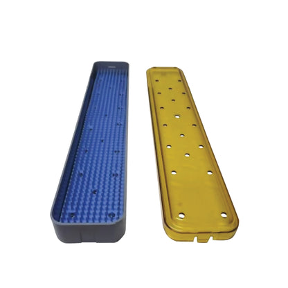 Scope Sterilization Tray, Base and Lid, 2-5/8"W x 16"L x 1-1/2"H