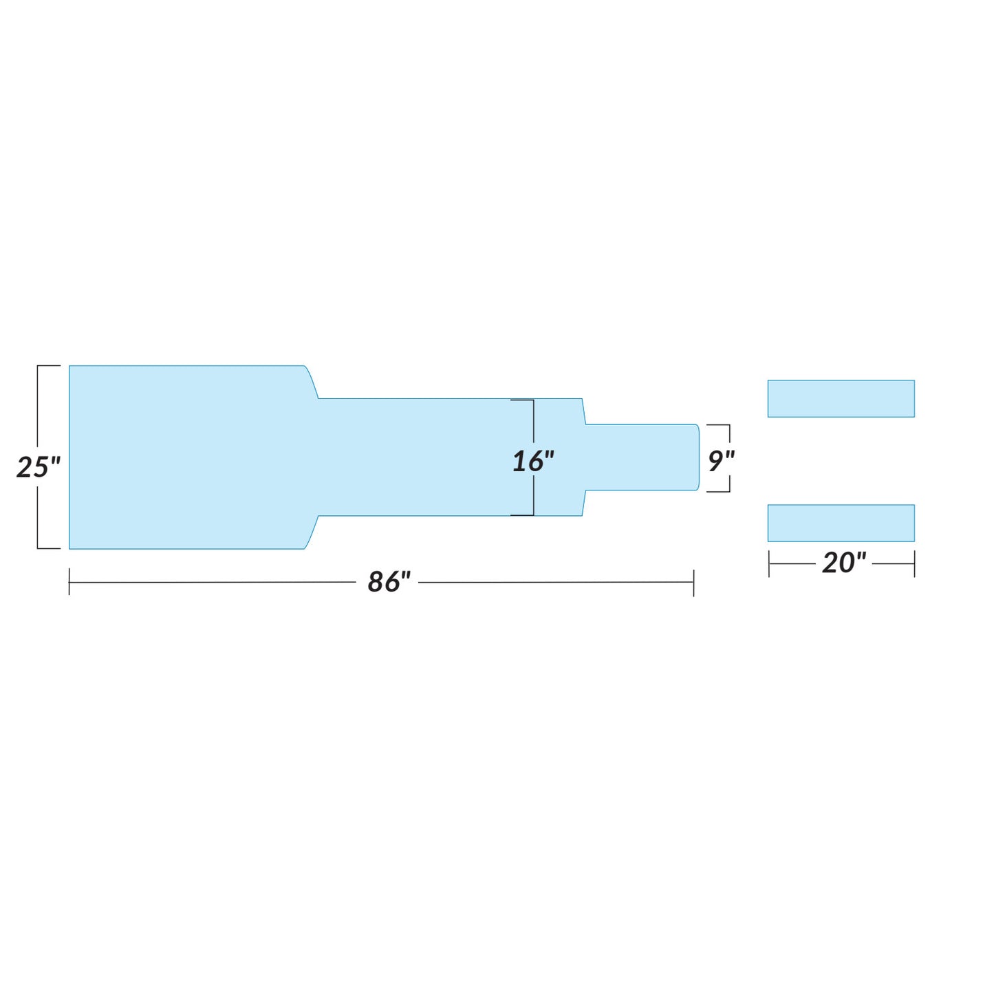 AliMed® Support Surface for Siemens Koordinat 3DIIAR Imaging Table with Armboards
