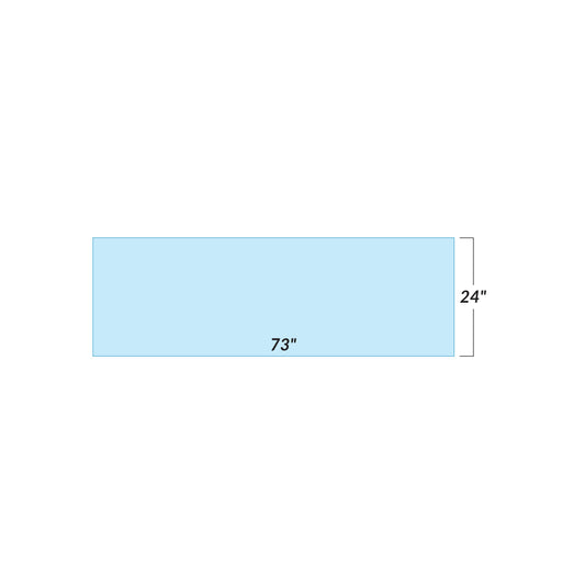Support Surface for GE 9800 Surgical Table, Deluxe, 24"W x 73"L x 1"H