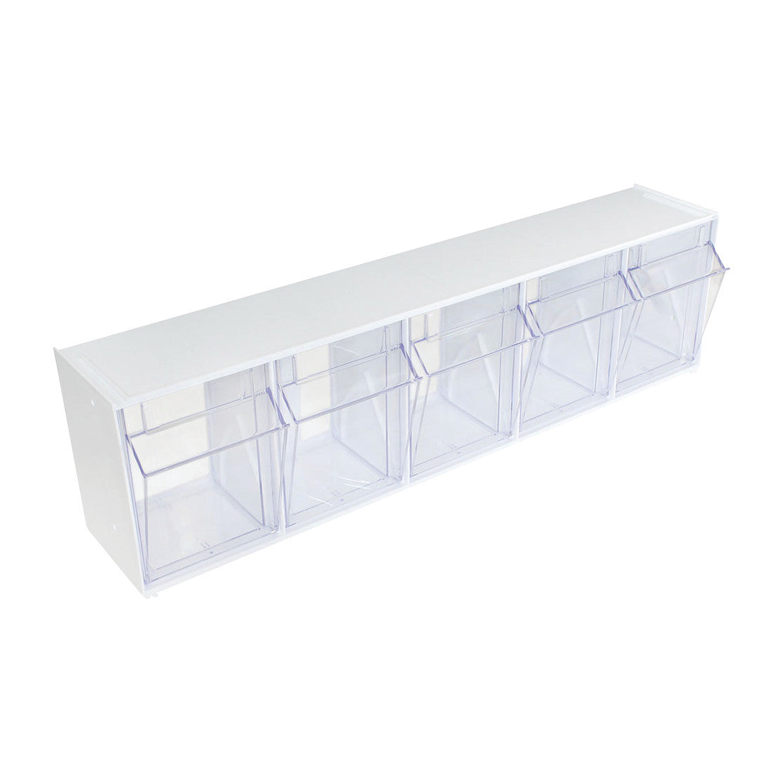 Harloff Medical Cart Accessory: 5-Compartment Tilt Bin