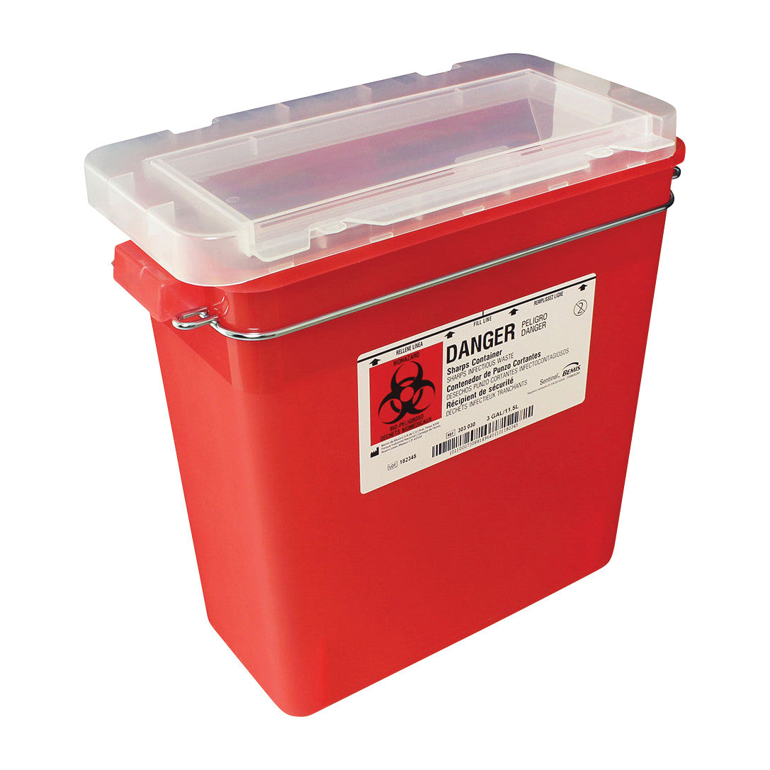 Harloff Medical Cart Accessory: Steel Waste Container