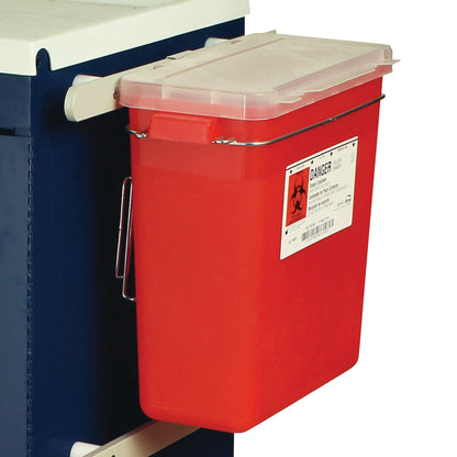 Harloff Medical Cart Accessory: Steel Waste Container