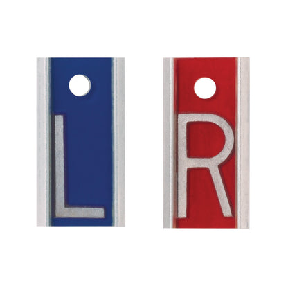 Aluminum X-Ray Marker Set, Left/Right, 1"H Letter, w/o Initials, Set (1 of Each)