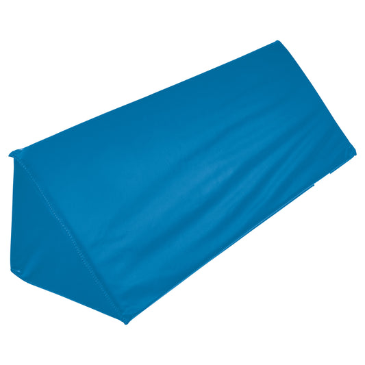 Vinyl-Covered 45 Degree Large Wedge Positioner, 30"L, Radiolucent Blue