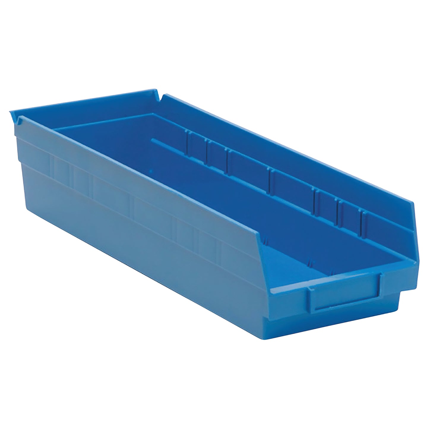 Economy Shelf Bin, 6-5/8"W x 4"H x 17-7/8"D, Blue, 20/Case
