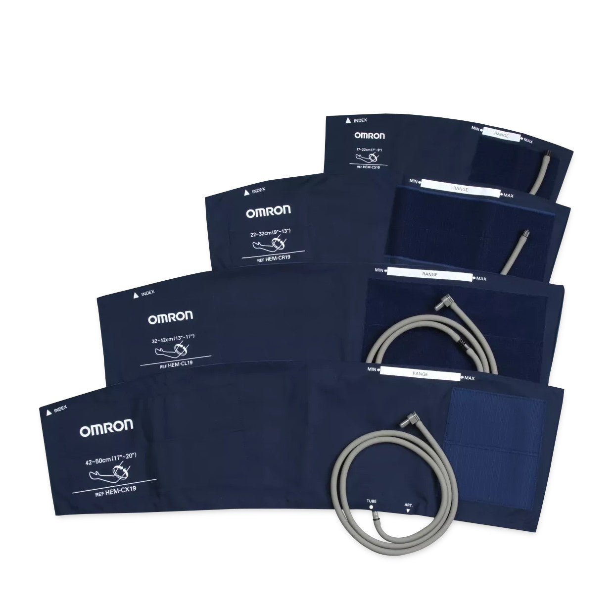Replacement Cuff/Bladder Set for Blood Pressure Monitor HEM-907XL, X-Large, 17"-20"L