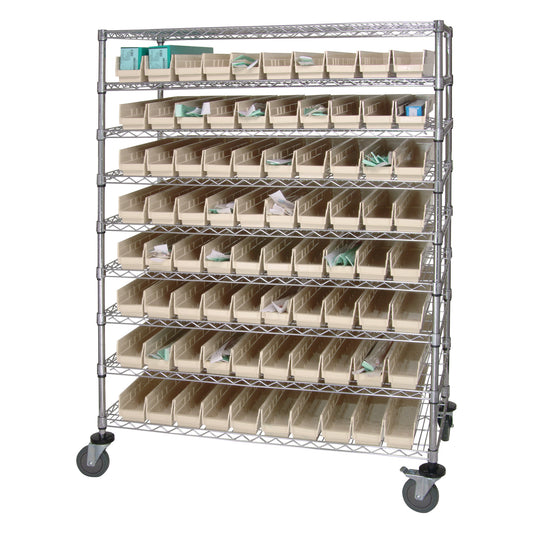 Quantum® Storage Catheter Cart with Clear Bins