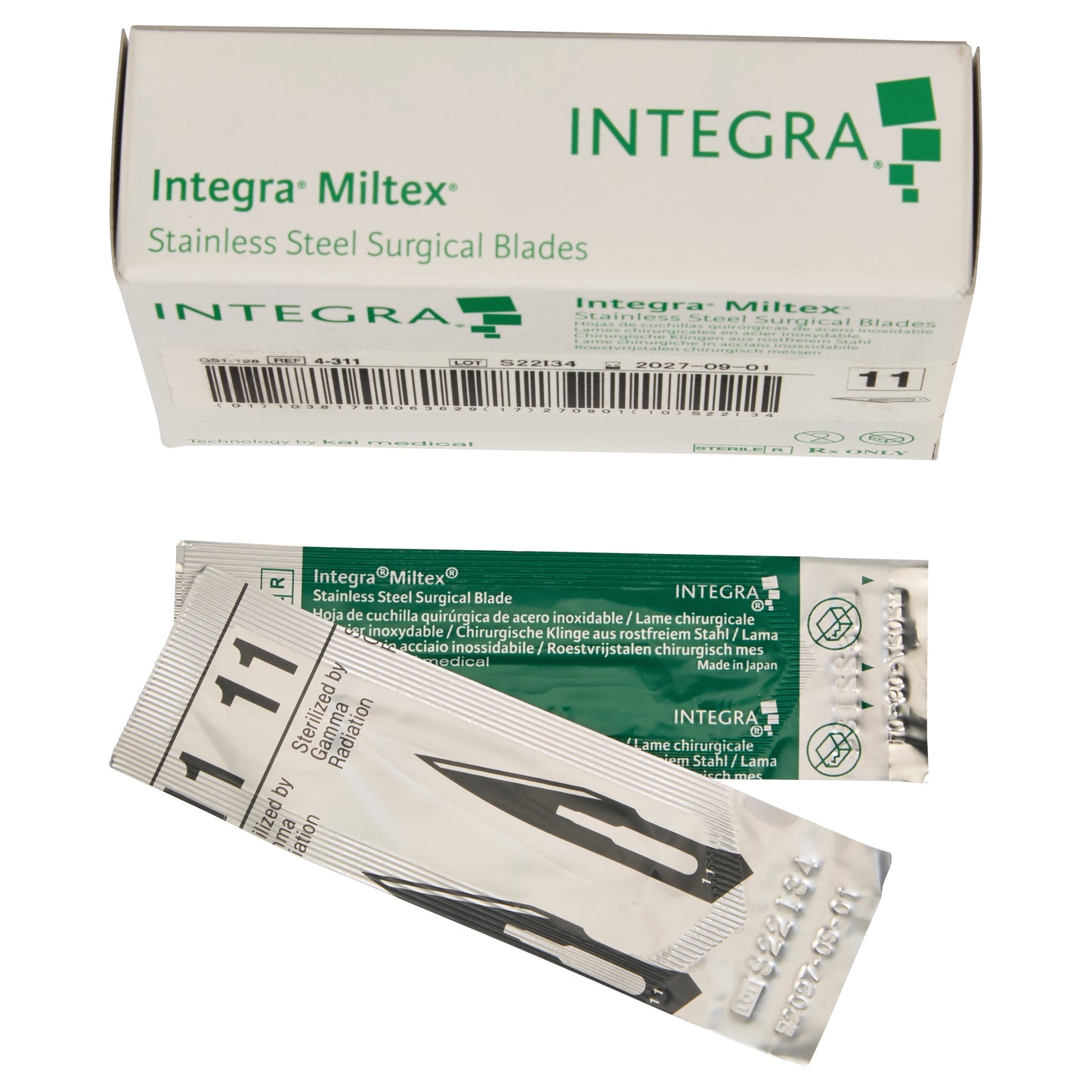 Stainless Steel Blade, Size 11, 4-311, 100/Box