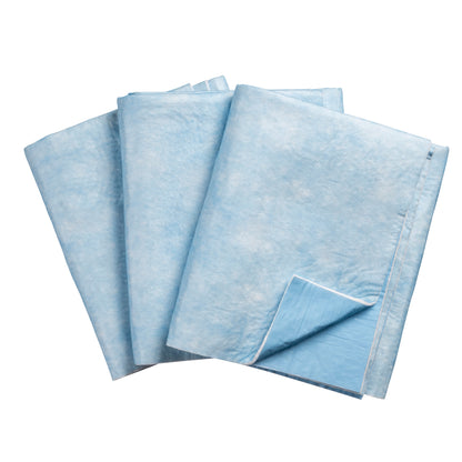 Blue Absorbent Mat for Heavy Spillage, 50"W x 28"L, 7.7 Liters, 42 Box/Pallet (10/Box)