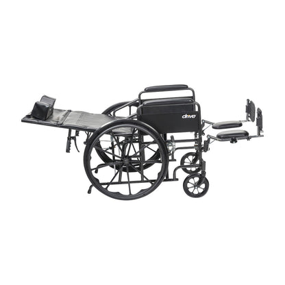 Drive Medical Silver Sport Full-Reclining Wheelchair with Full Arms