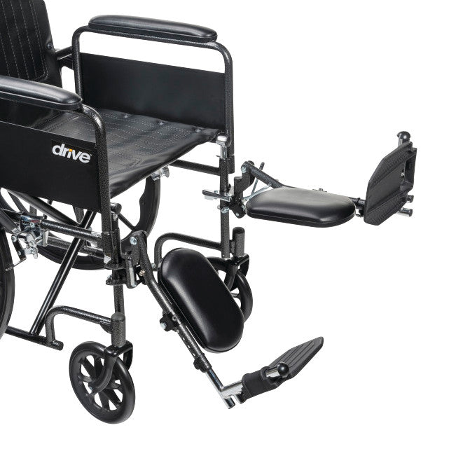 Drive Medical Silver Sport Full-Reclining Wheelchair with Full Arms