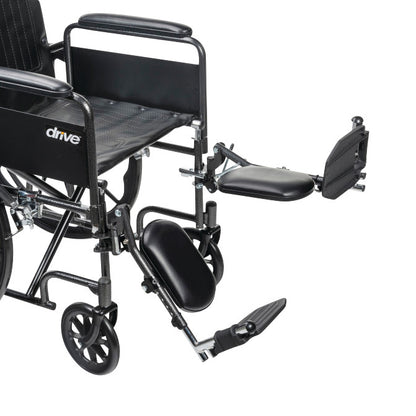 Drive Medical Silver Sport Full-Reclining Wheelchair with Full Arms