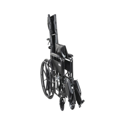 Drive Medical Silver Sport Full-Reclining Wheelchair with Full Arms