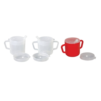 Clear One-Handled Adaptive Mug with Lid