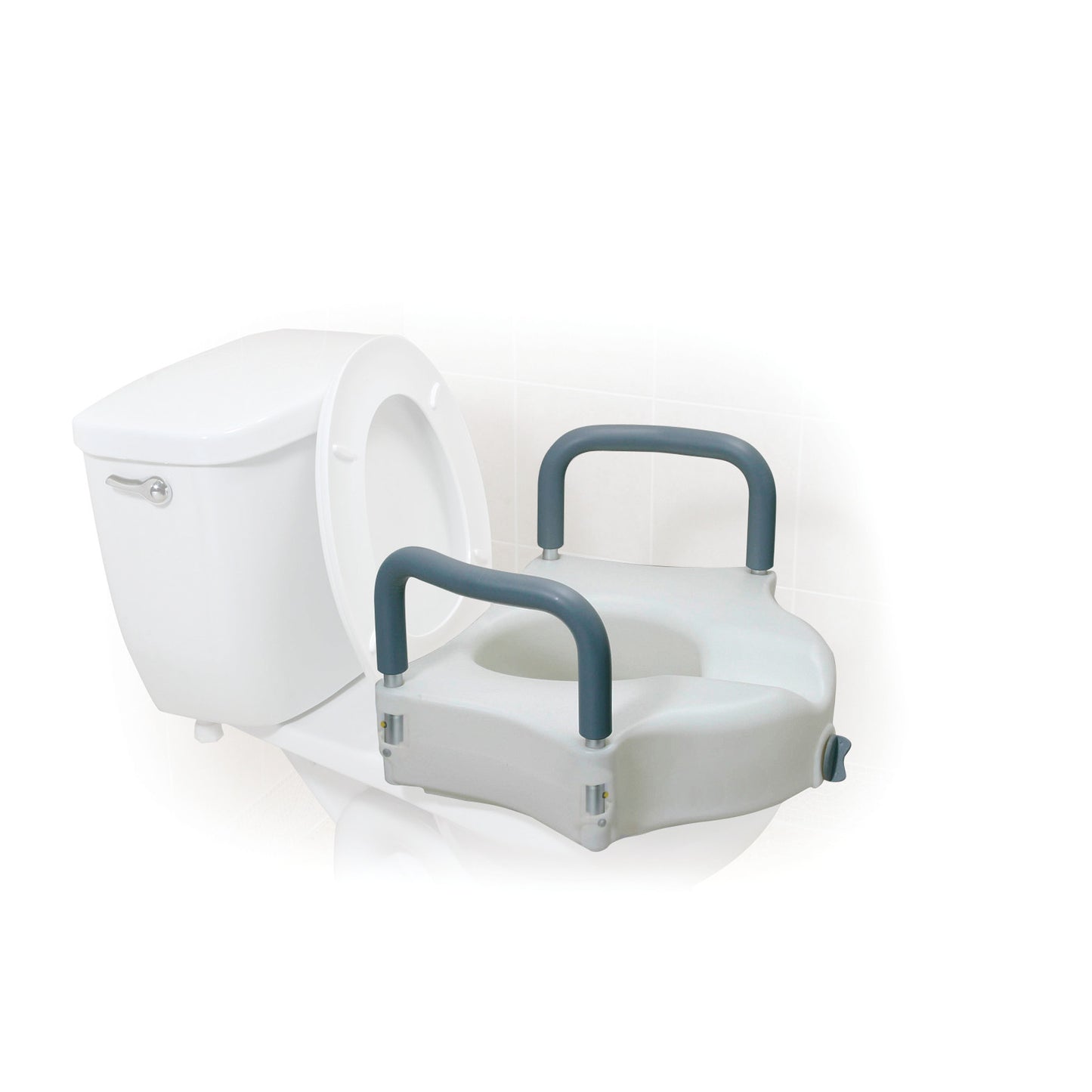 Drive Medical Two-in-One Locking Raised Toilet Seat