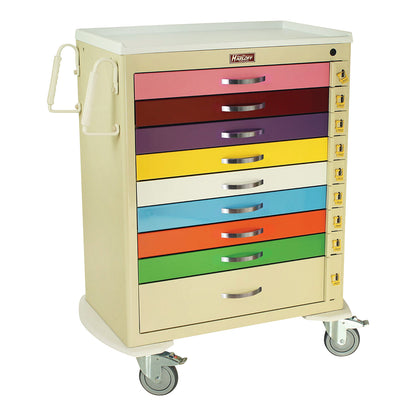 Harloff 9-Drawer Pediatric Emergency Cart