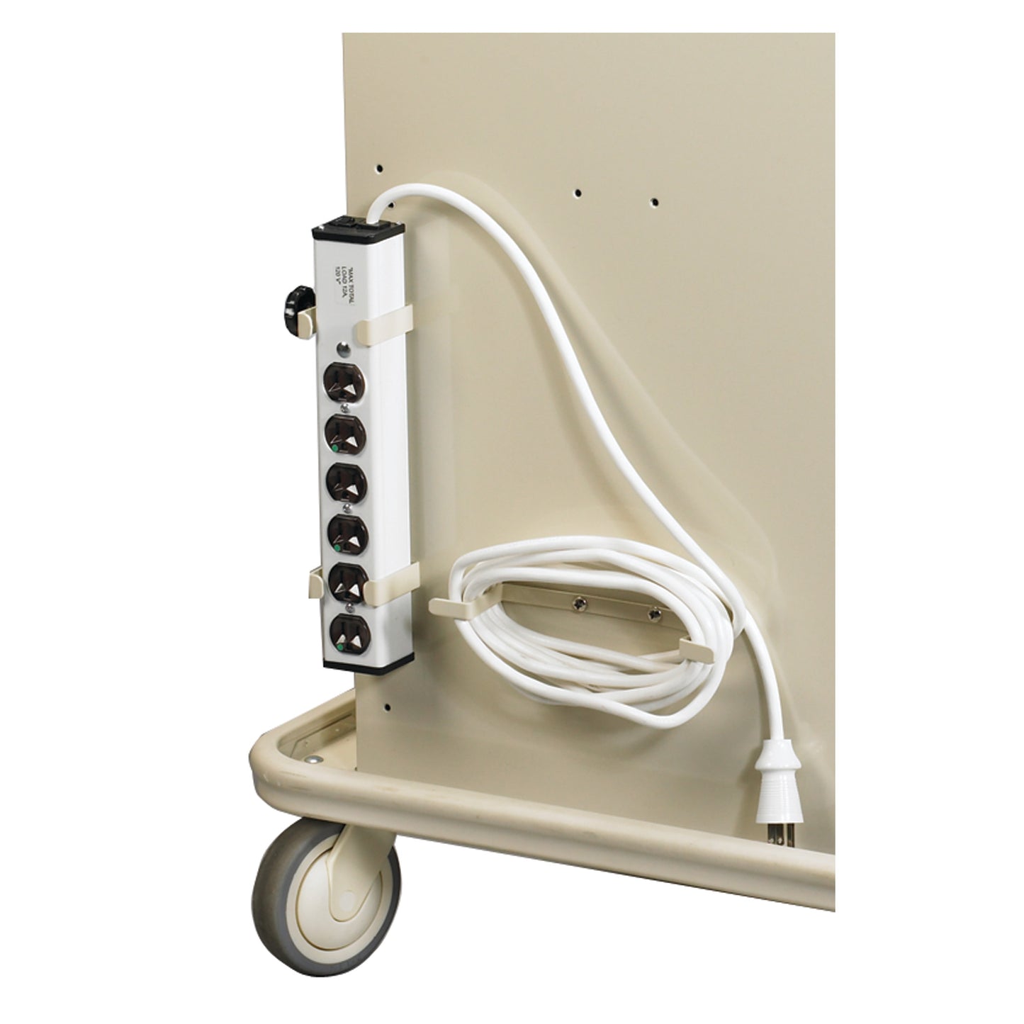 AliMed® Cart Accessory: Six-Outlet Strip for Select/Standard/Wide Series Medical Carts