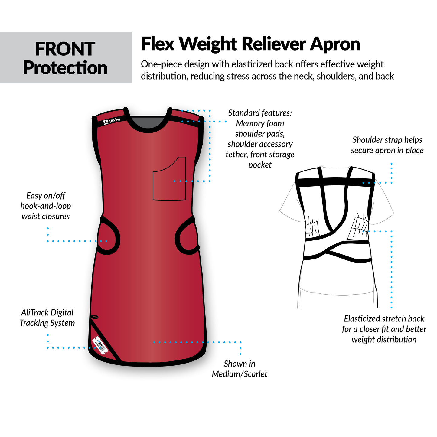 AliMed® Grab ‘n Go™ Flex Weight Reliever Apron, Female