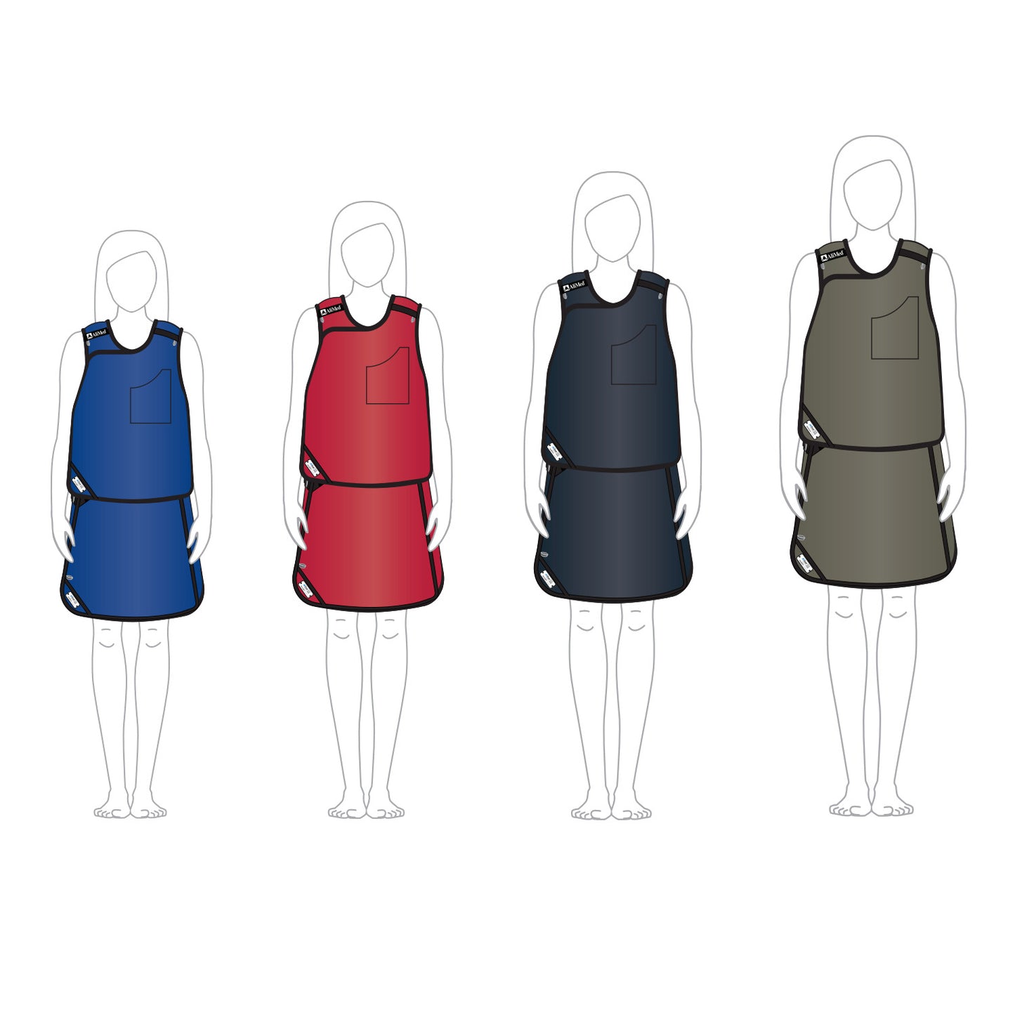 AliMed® Grab ‘n Go™ Vest and Kilt Set, Female