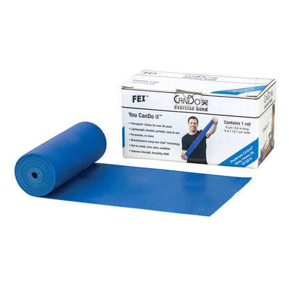 Latex Exercise Band, Blue, Heavy, 6-yd. Roll