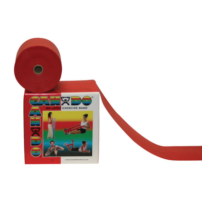 Non-Latex Exercise Band, Red, Light, 50-yd. Roll