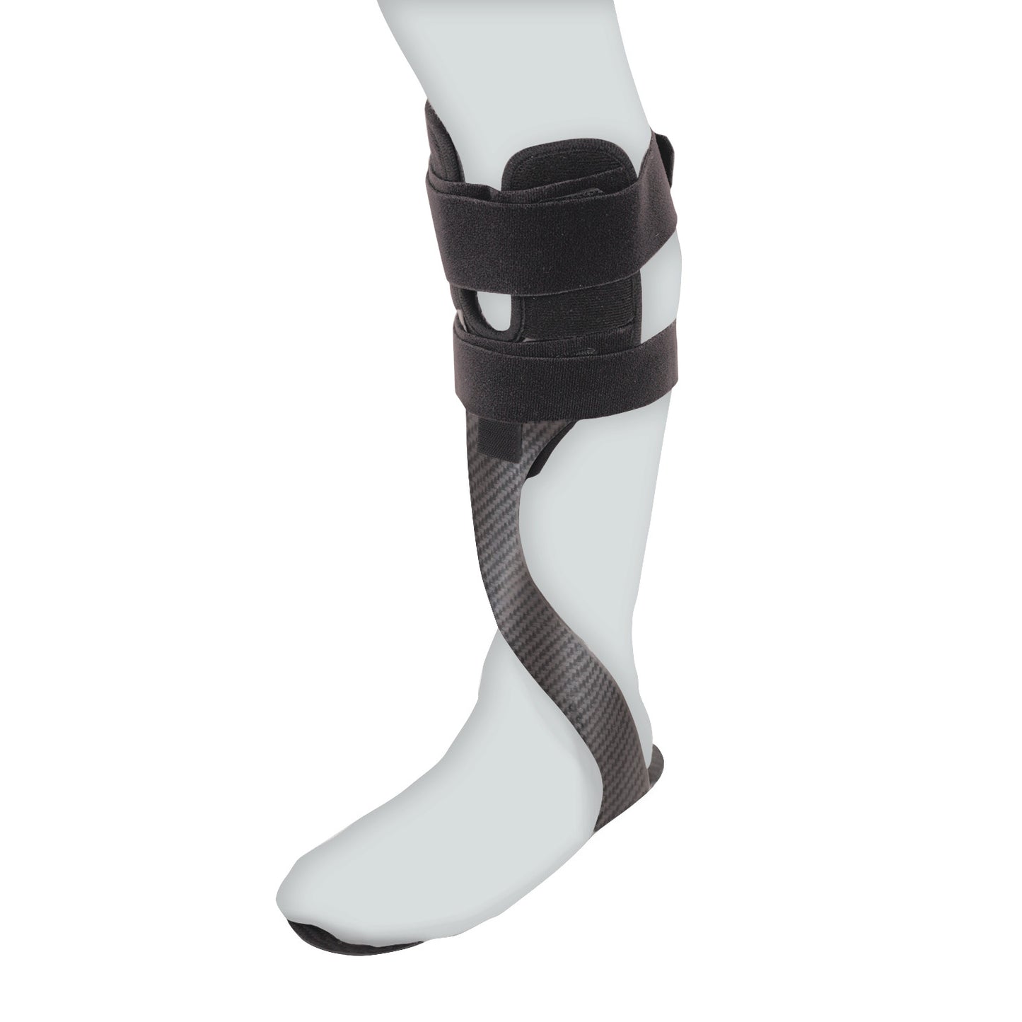 Carbon Fiber AFO, Anterior Lateral Strut with Tibial Relief, One-Piece, Left, Medium