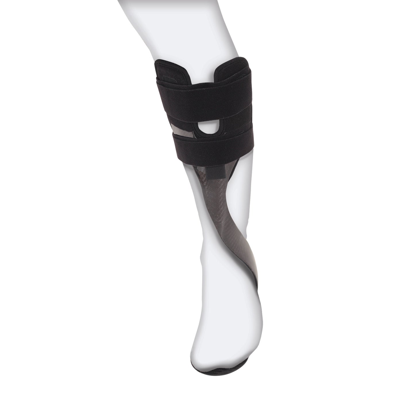 Carbon Fiber AFO, Anterior Lateral Strut with Tibial Relief, One-Piece, Left, Medium