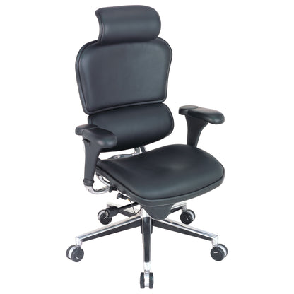 Ergohuman Chair with Headrest, Black