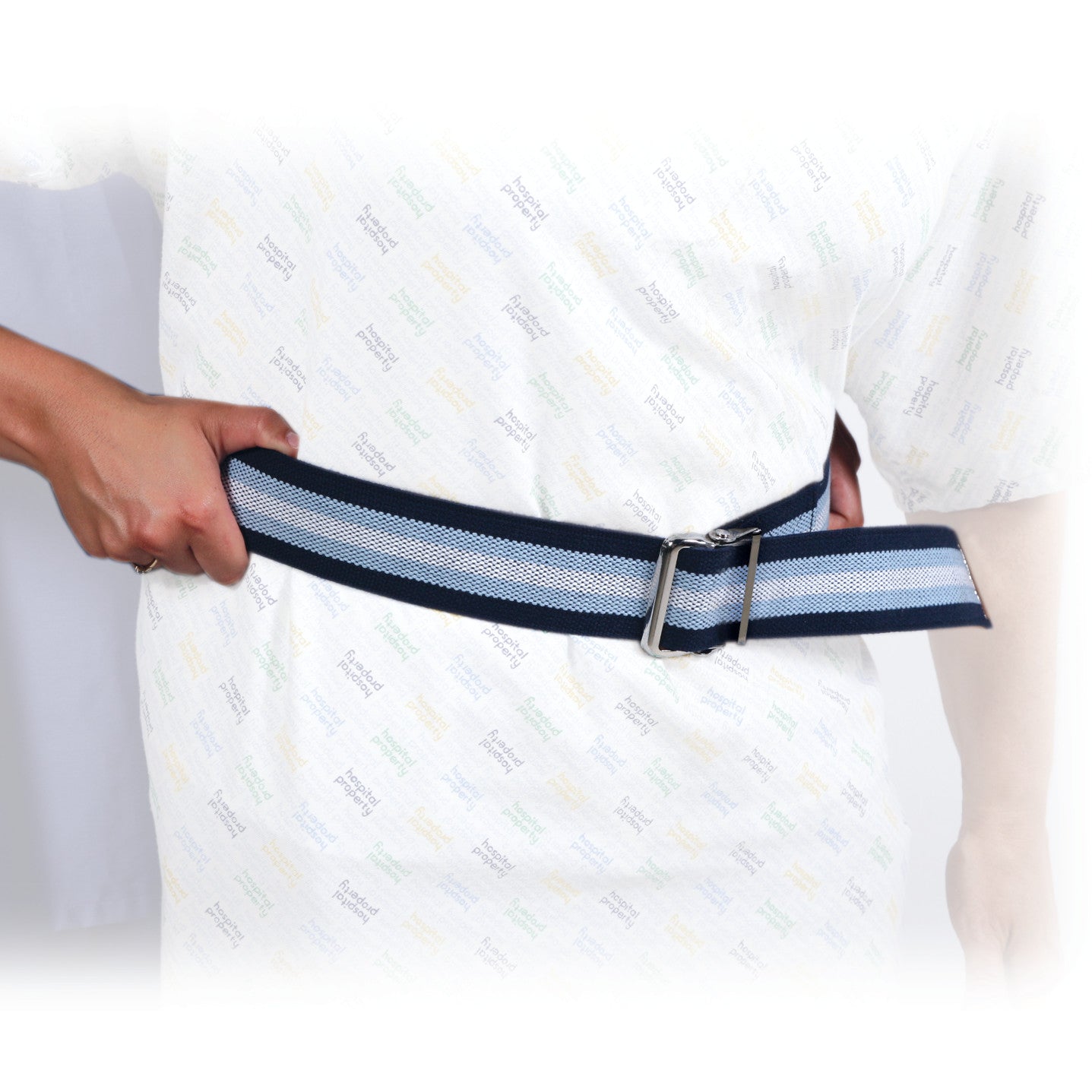 Antimicrobial-Treated Gait Belt, Metal Buckle, 54"L, 20/Case