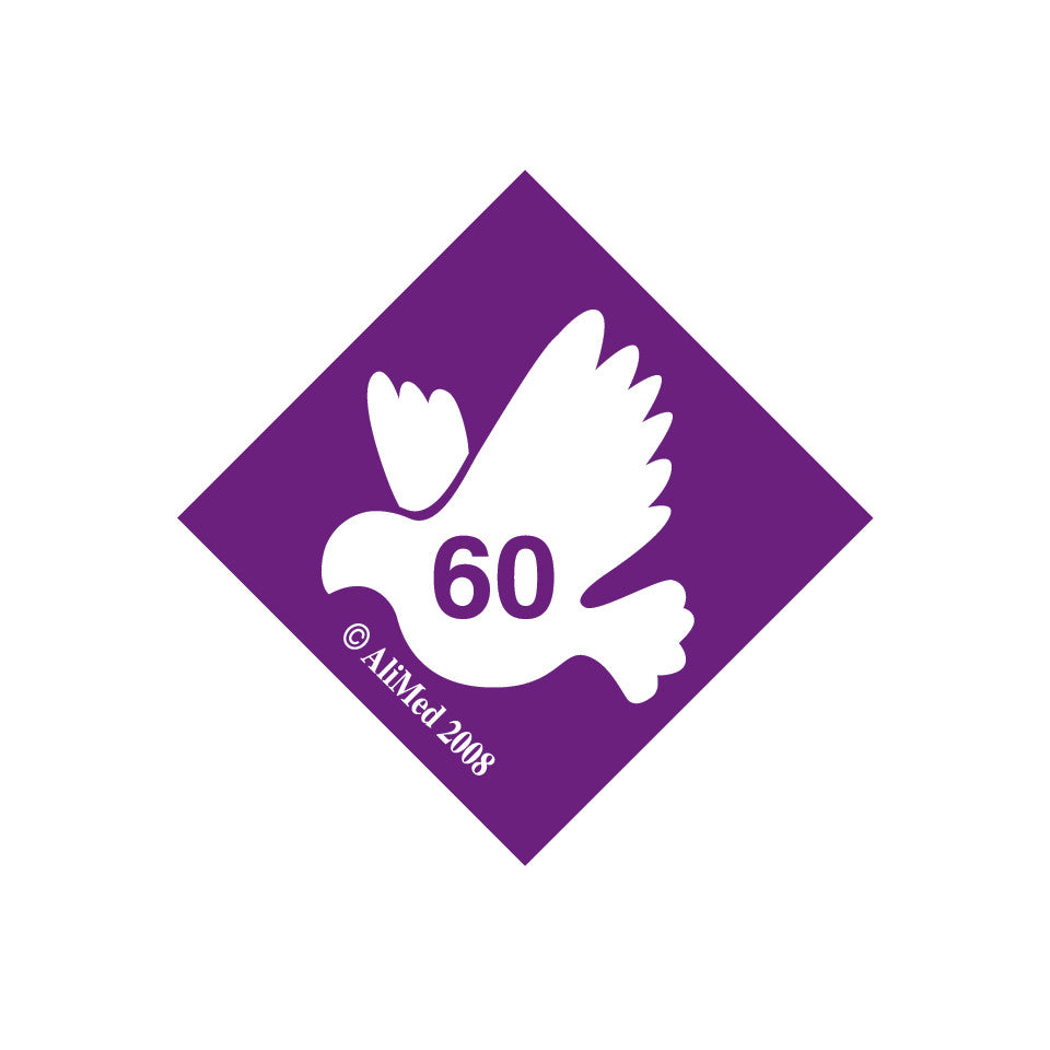 Standardized Equipment Weight Capacity Label, "60" for 600 lbs., 25/Pack