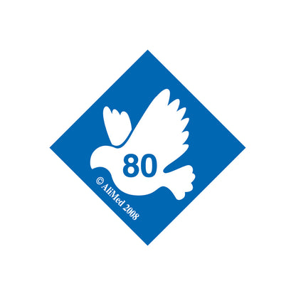 Standardized Equipment Weight Capacity Label, "80" for 800 lbs., 25/Pack