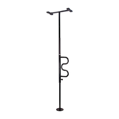 Security Pole and Curve Grab Bar, Black