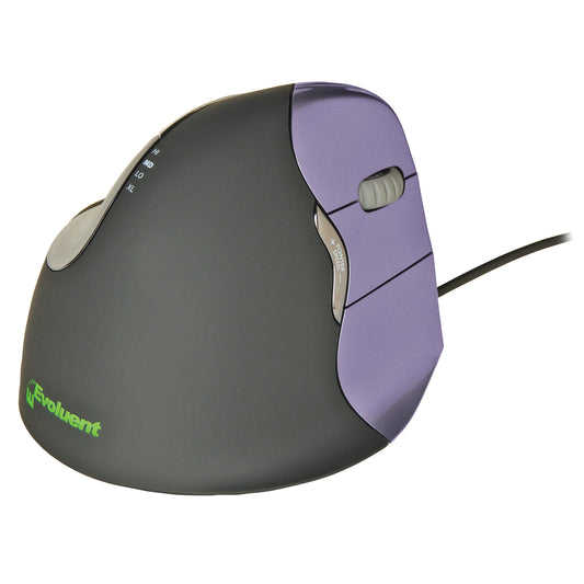 VerticalMouse 4 (VM4S), Optical, Wired USB, Small, Right Hand, Purple/Black