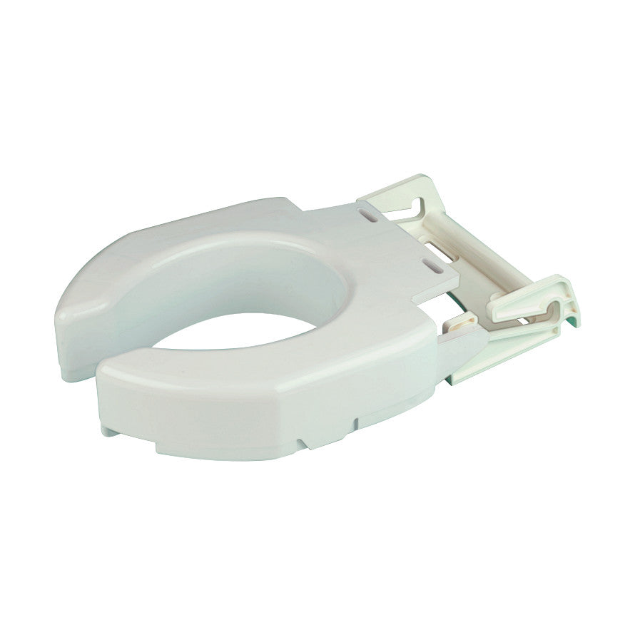 Secure-Bolt Hinged Elevated Toilet Seat, Standard