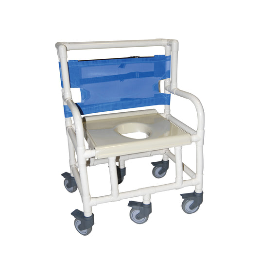 Healthline® Bariatric Extra-Wide Shower Commode Chair with Vacuum Seat