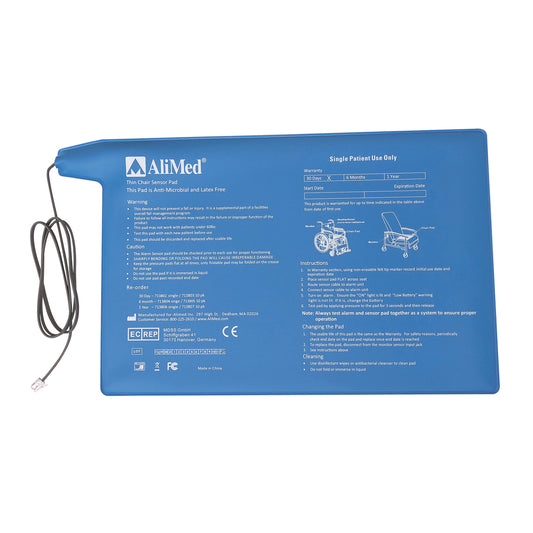 Corded Pressure Sensor Pads, Chair, 10"W x 15"L, 1-Year