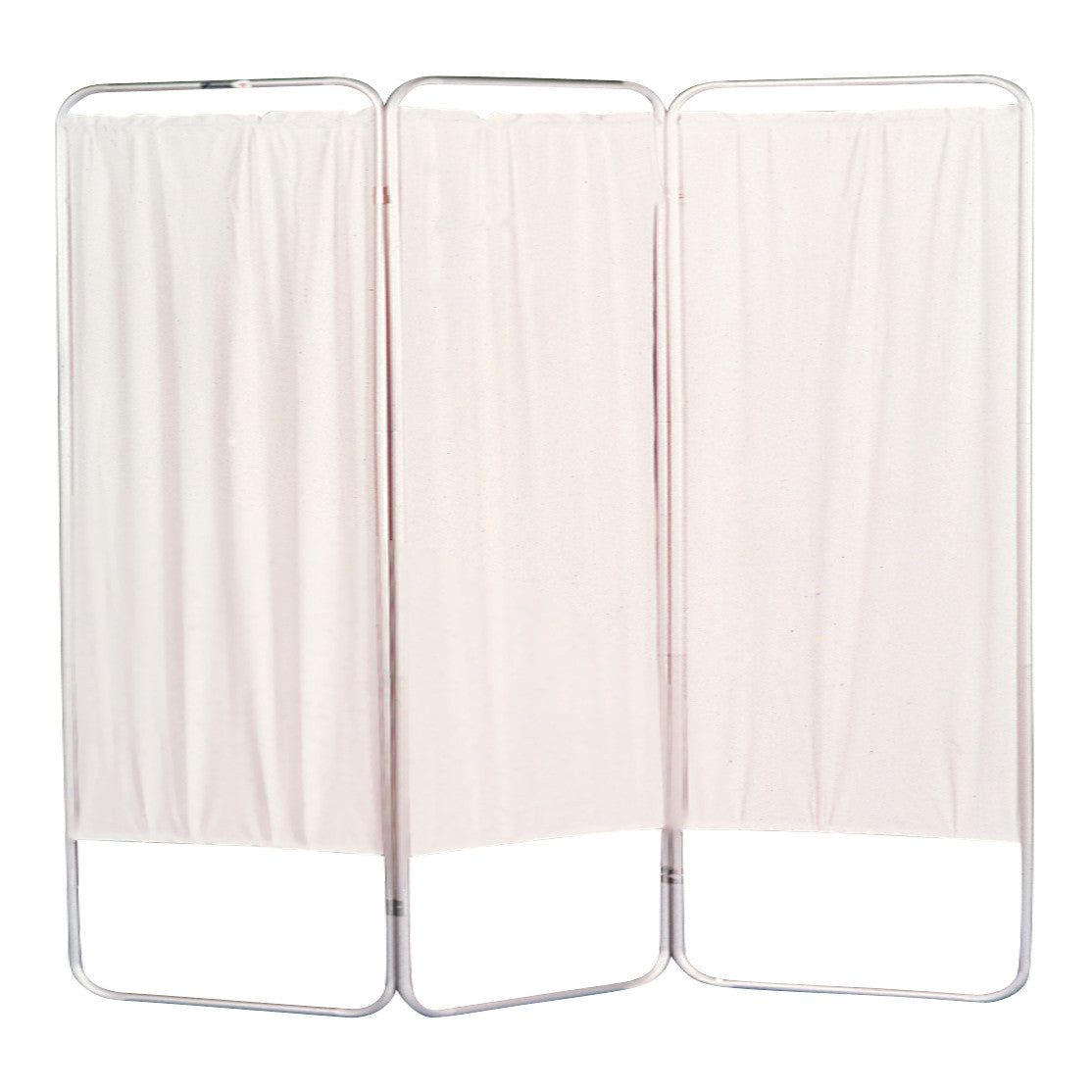 Nonmagnetic Folding Privacy Screen, King Size, 3 Panels, 85"W x 68"H (Extended Width)