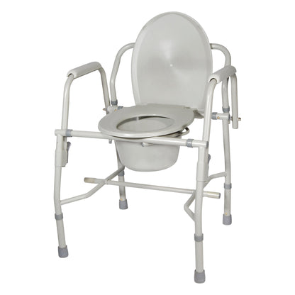 Drive Medical Deluxe Steel Drop-Arm Commode