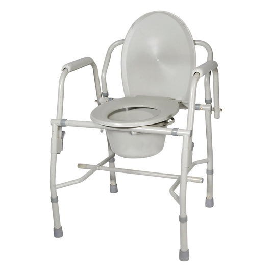 Drive Medical Deluxe Steel Drop-Arm Commode