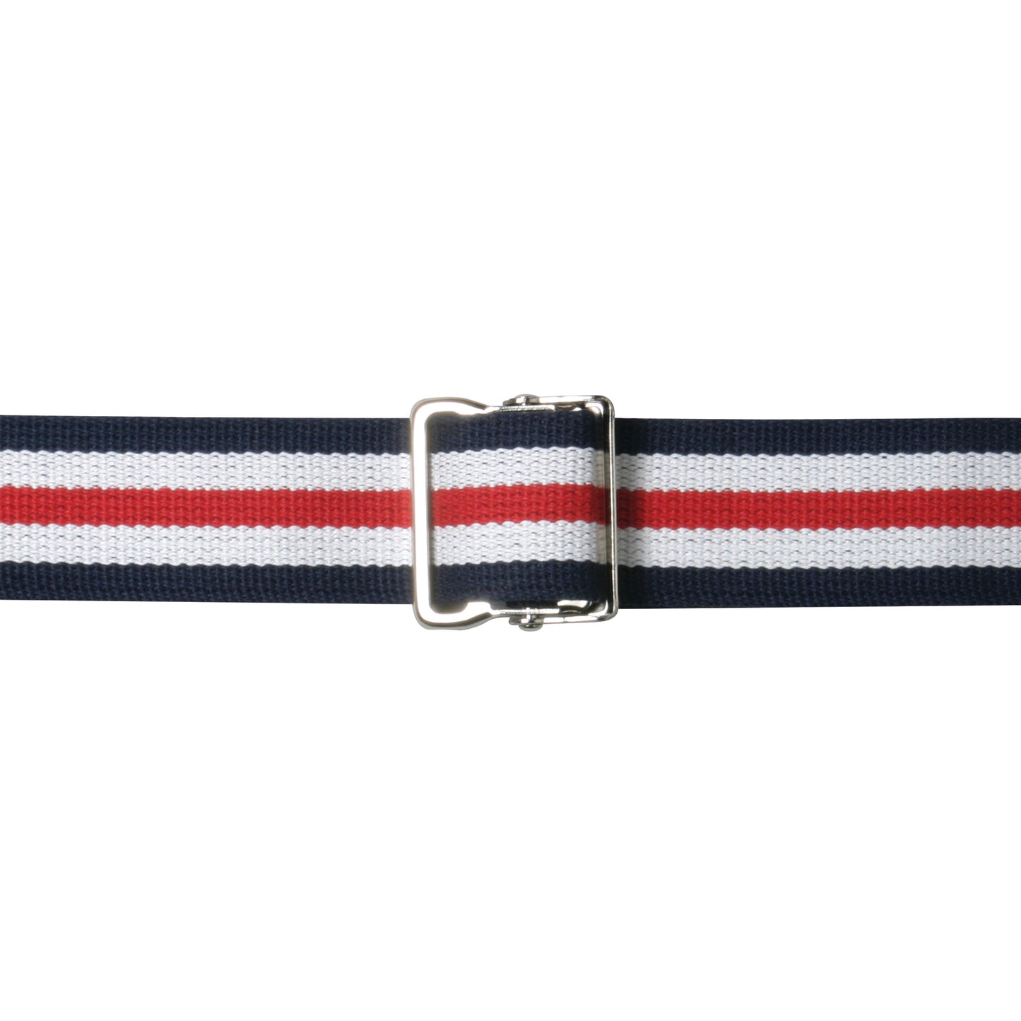 Gait Belt, Metal Buckle, Red/White/Blue, 54"L