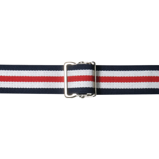 Gait Belt, Metal Buckle, Red/White/Blue, 70"L, 20/Case
