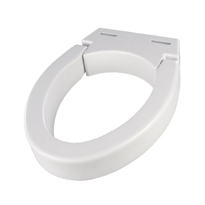 Hinged Elevated Toilet Seat, Elongated