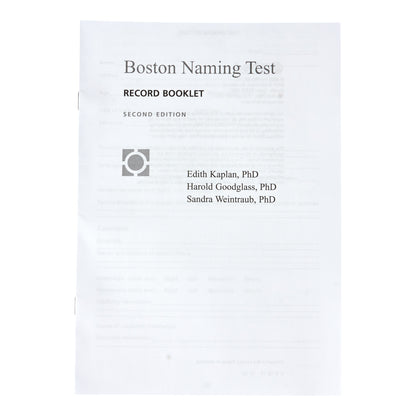 Boston Naming Test, 2nd Ed. (BNT-2)
