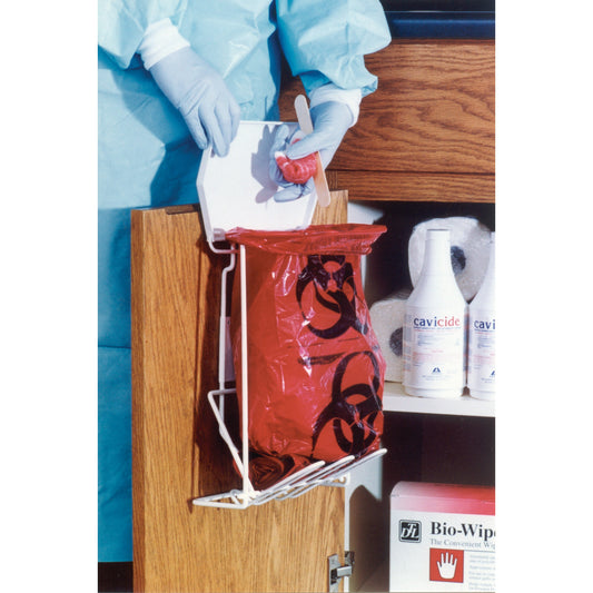 Red Biohazard Waste Disposal Bag, 3 Gal., 20 Bag/Roll, 10 Roll/Box