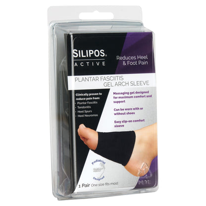 Silipos® Active Plantar Fasciitis Gel Arch Sleeves