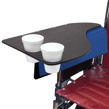 Flip-Top Tray with Cupholder, Padded, Right